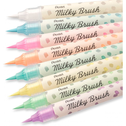 Маркер-кисть "Milky Brush", синий пастельный - 9
