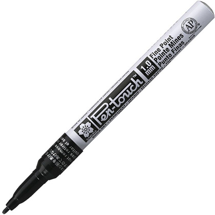 Маркер перманентный "Pen-Touch", F, черный