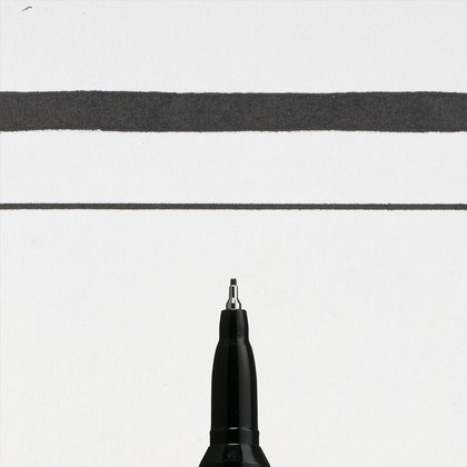 Маркер перманентный "Pen-Touch", черный - 2
