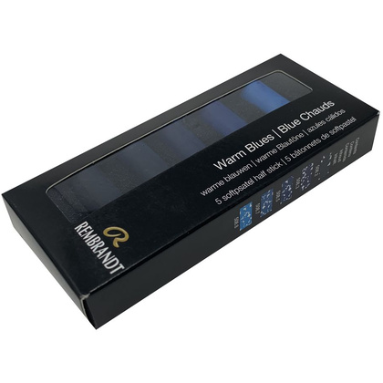 Набор мягкой пастели "Rembrandt Half Pastel", 5 цветов, теплые синие - 3