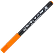 Маркер акварельный "Koi Color Brush", оранжевый