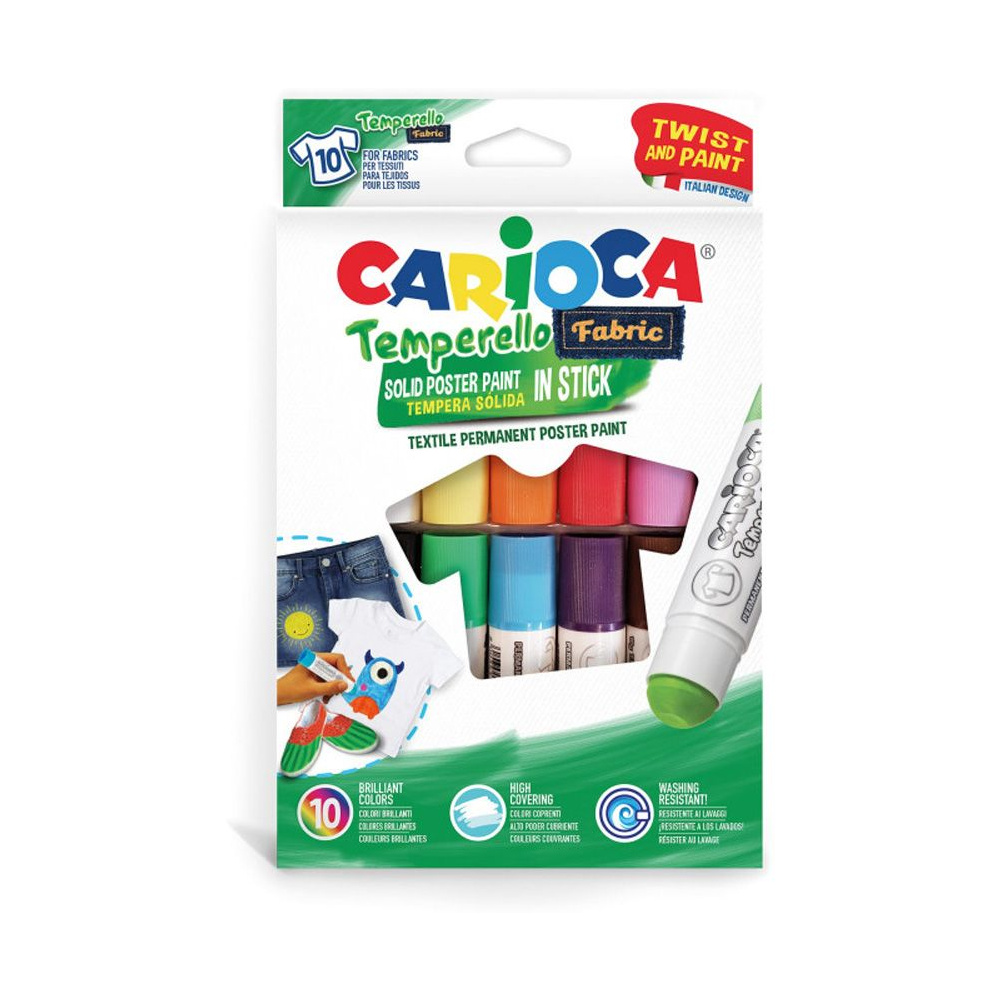 Мелки мягкие "Temperello fabric", 10 цветов, ассорти