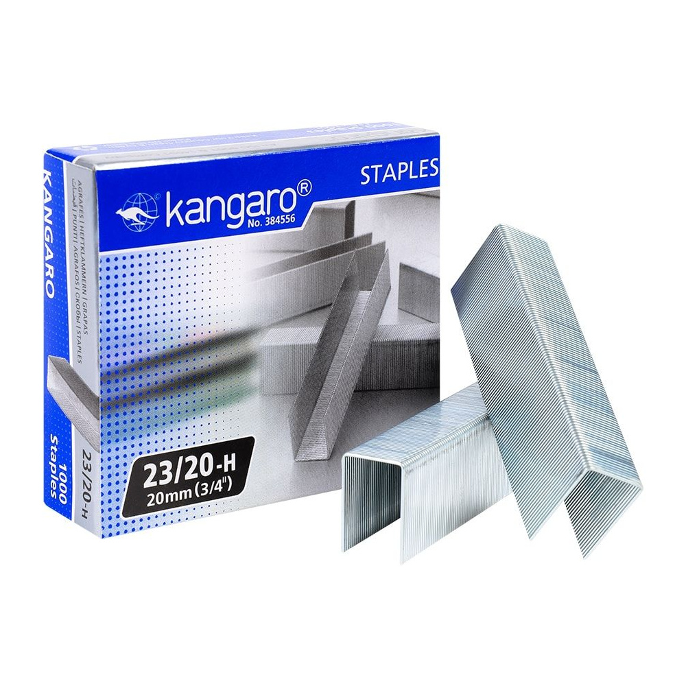 Скобы "Kangaro", 23/20, 1000шт, металлик