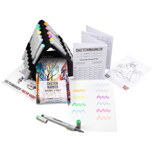 Набор маркеров перманентных двусторонних "Sketchmarker Basic 3", 12 шт.