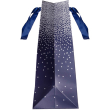 Пакет бумажный подарочный "Navy ombre", 26.5x14x33 см, разноцветный