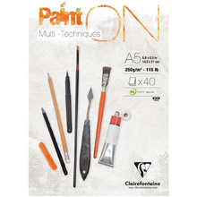Блок-склейка "Paint'On", А5, 250 г/м2, 40 листов