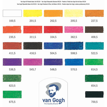 Набор масляной пастели "Van Gogh", базовый, 24 цвета - 3