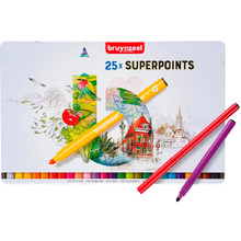 Набор маркеров художественных "Bruynzeel Super Point", 25 шт.