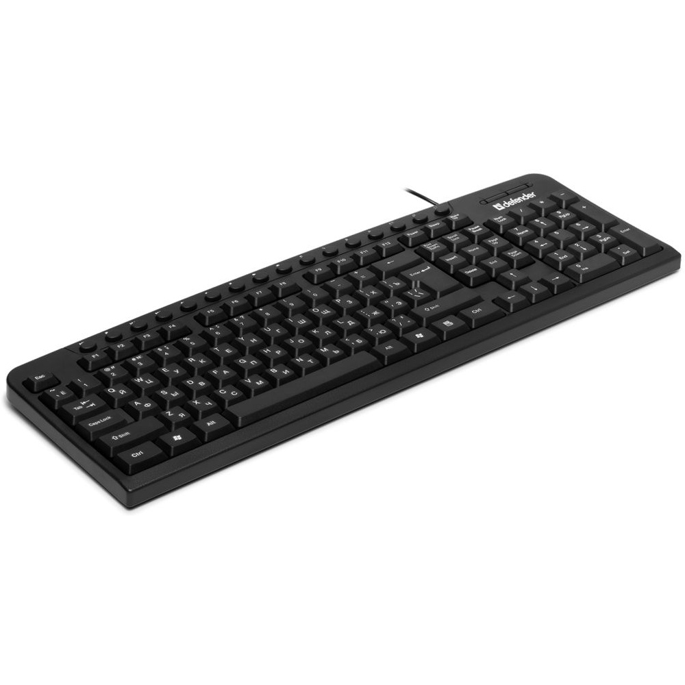 Клавиатура Defender "Focus HB-470 RU", USB, проводная, черный - 4