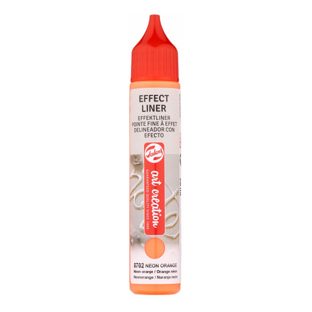 Контур декоративный "EFFECT LINER", 28 мл, 8702 неоновый оранжевый