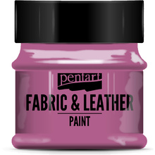 Краска для текстиля "Pentart Fabric & Leather paint", 50 мл, пурпурный