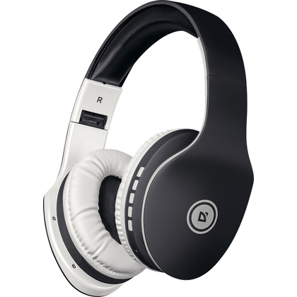Наушники беспроводные Defender "FreeMotion B525", Bluetooth, черный, белый