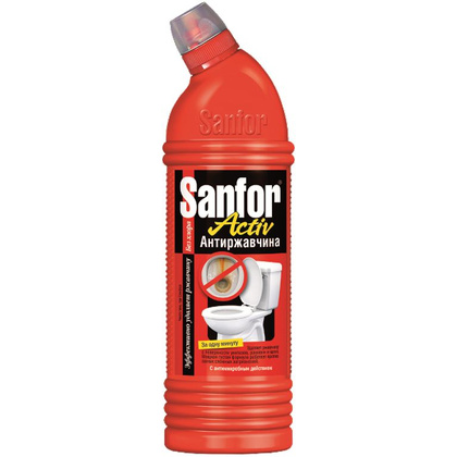 Средство чистящее для сантехники Sanfor Active Антиржавчина, 750 г