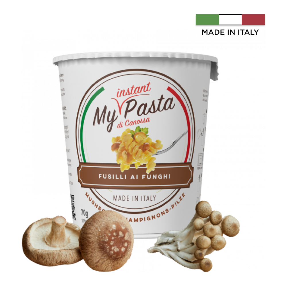 Паста фузилли "My instant pasta" со вкусом грибов, 70 г