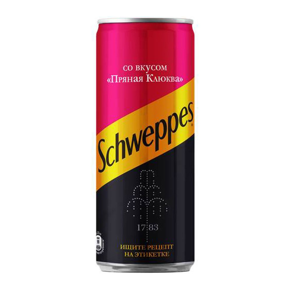 Напиток "Schweppes", со вкусом пряная клюква, 0.33 л
