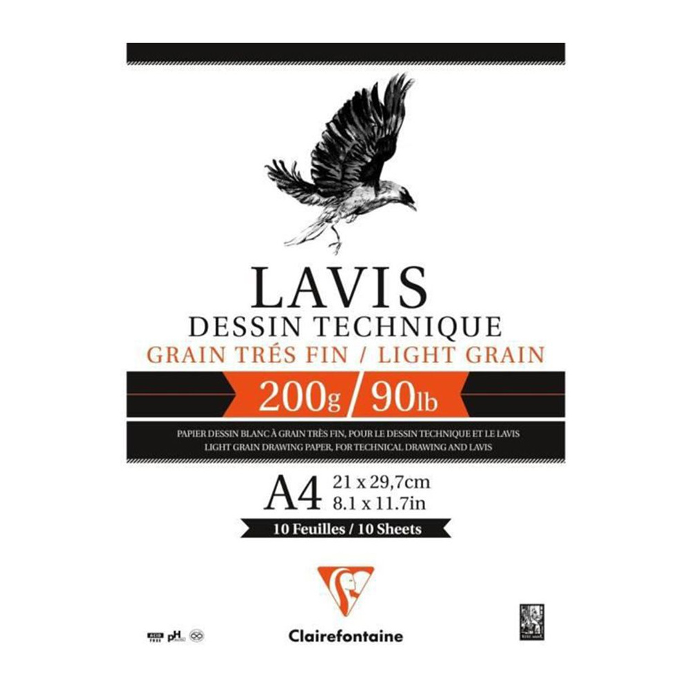 Блок-склейка "Lavis", А4, 200 г/м2, 10 листов