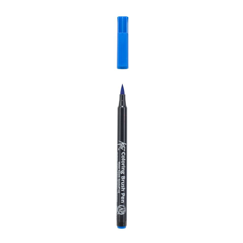 Маркер акварельный "Koi Color Brush", лазурный - 3