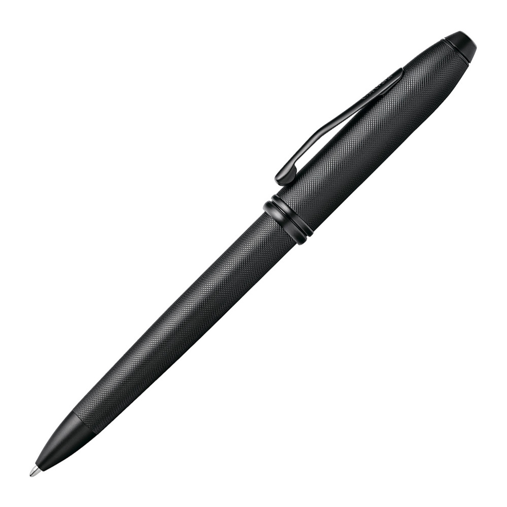 Ручка шариковая Cross "Townsend Black Micro Knurl", 0.7 мм, черный, стерж. черный - 2