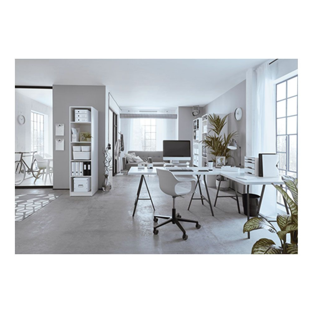 Подставка для канцелярских мелочей и смартфона "Leitz WOW", 90x100x101 мм, черный, белый - 4