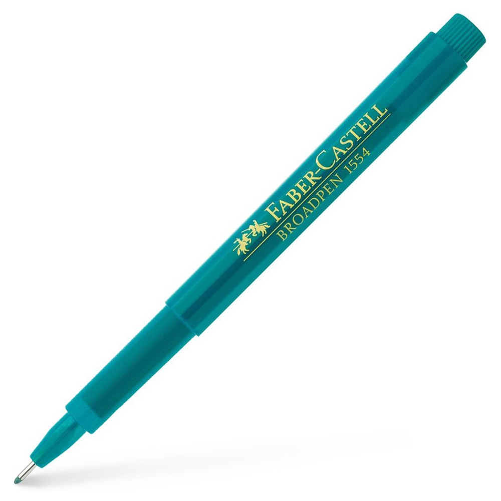 Ручка капиллярная "Broadpen 1554", 0.8 мм, бирюзовый
