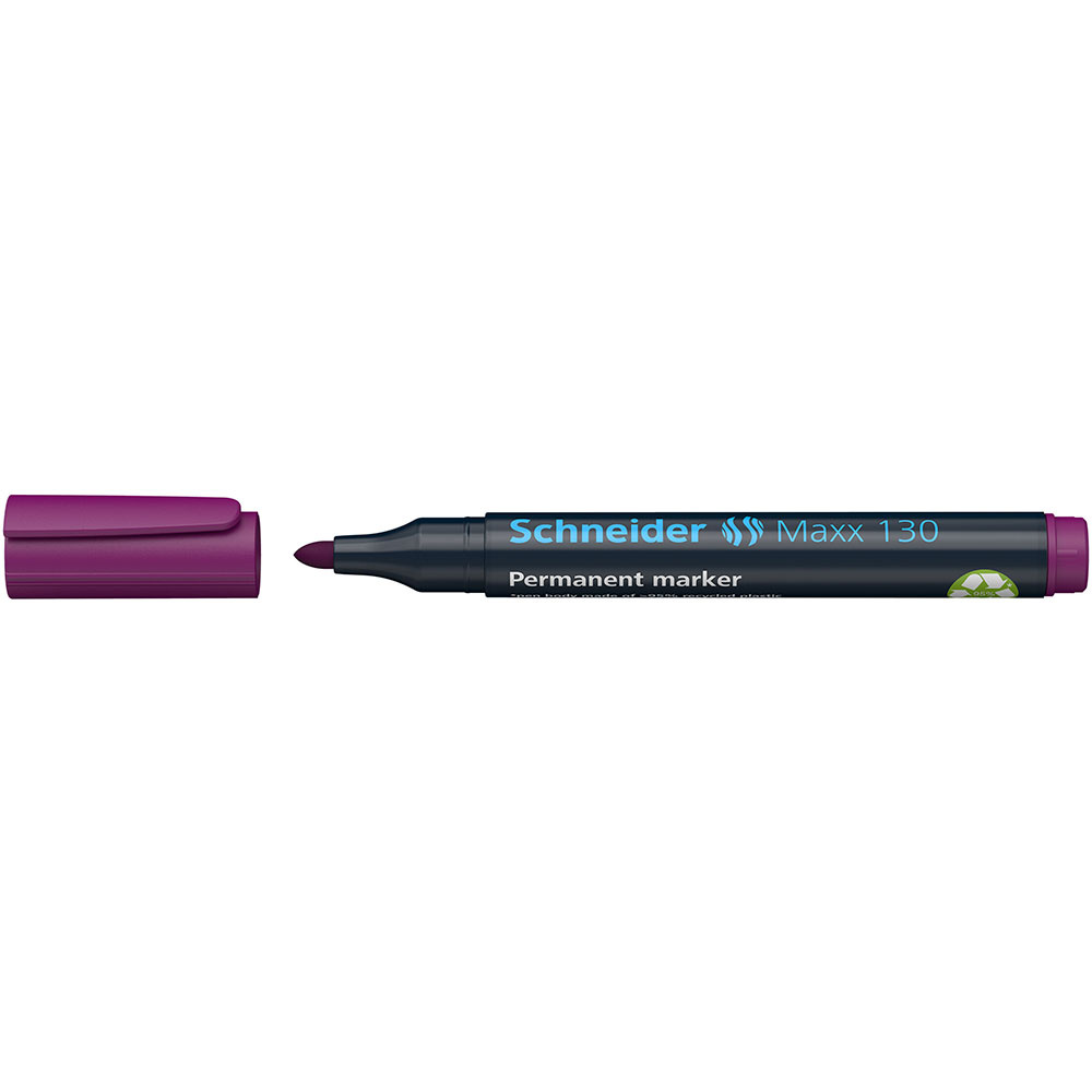 Маркер перманентный "Schneider Maxx 130", фиолетовый - 4