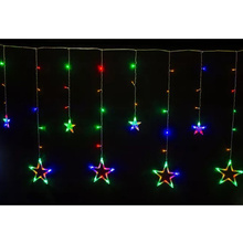 Гирлянда LED "Бахрома. Звезда s", 3 м, разноцветный