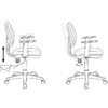 Кресло для детей Бюрократ "CH-W356AXSN/15-", ткань, пластик, голубой - 4