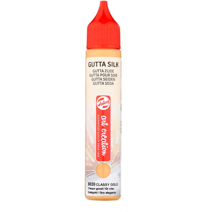Контур декоративный для батика "Gutta silk", 28 мл, 8020 классический золотистый