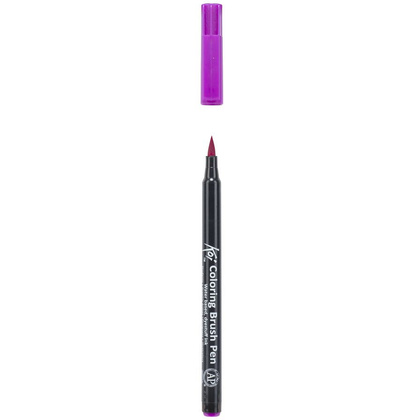 Маркер акварельный "Koi Color Brush", бордо - 3