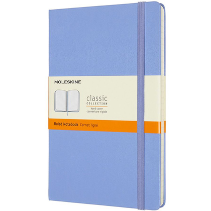 Блокнот "Classic Large", А5, 120 листов, линейка, голубая гортензия