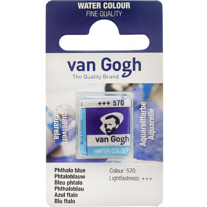 Краски акварельные "Van Gogh", 570 голубая ФЦ, кювета