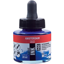 Жидкий акрил "Amsterdam", 504 ультрамарин, 30 мл