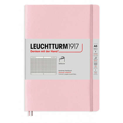 Блокнот "Leuchtturm1917. Classic", А5, 125 листов, клетка, пудровый - 2