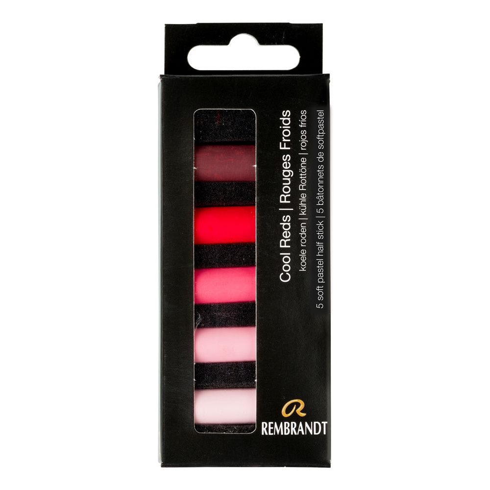 Набор мягкой пастели "Rembrandt Half Pastel", 5 цветов, холодные красные