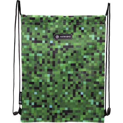 Мешок для обуви "Pixel one", 44x33 см, зелёный