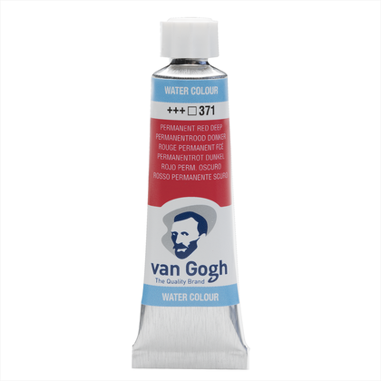 Краски акварельные "Van Gogh", 371 красный темный устойчивый, 10 мл, туба