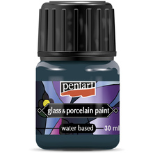 Краски для стекла и керамики "Pentart Glass&Porcelain", 30 мл, бирюзово-зеленый