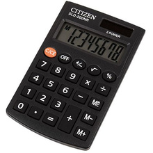 Калькулятор карманный Citizen "SLD-200NR", 8-разрядный, черный