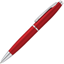 Ручка шариковая автоматическая "Cross Calais Matte Metallic Crimson", 0.7 мм, матовый малиновый, серебристый, стерж. черный