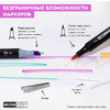 Набор маркеров перманентных двусторонних "Sketchmarker BRUSH Gray Set", 12 шт. - 5