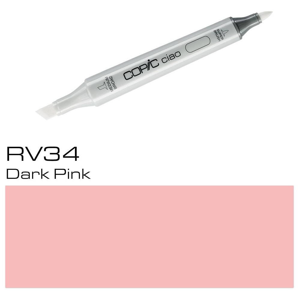 Маркер перманентный "Copic ciao", RV-34 темный розовый