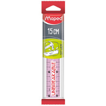 Линейка Maped "Unbreakable", 15 см, ассорти