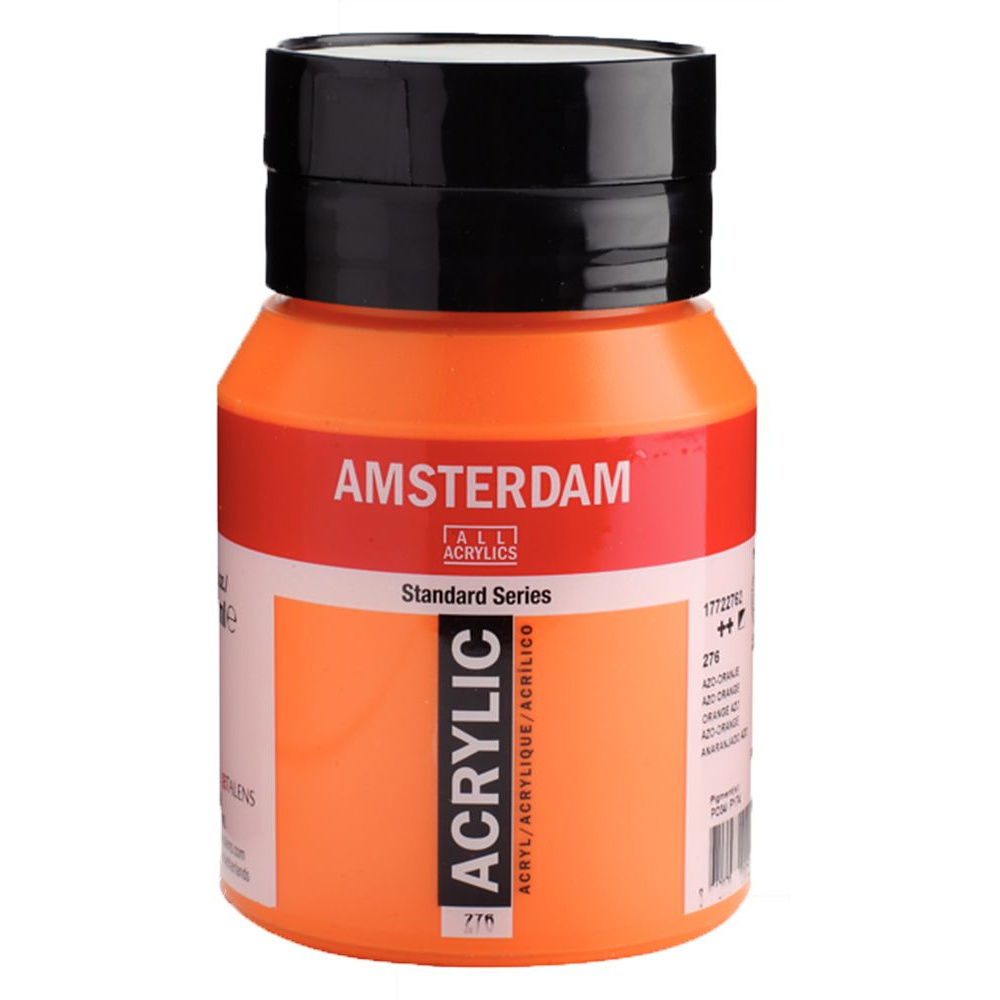Краски акриловые "Amsterdam", 276 оранжевый AZO, 500 мл