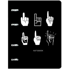 Тетрадь "Black style. 1", А5, 120 листов, клетка, чёрный