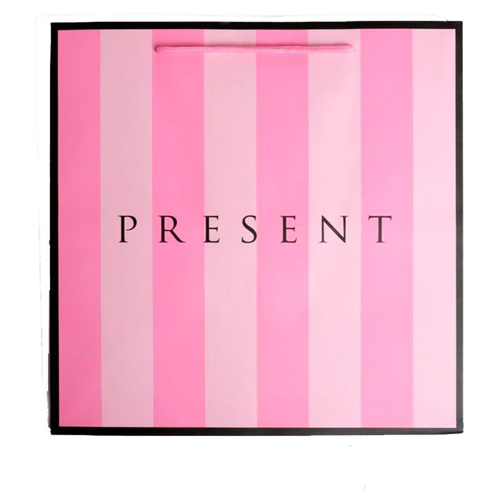 Пакет подарочный "Present", 30x30x30 см, розовый - 4