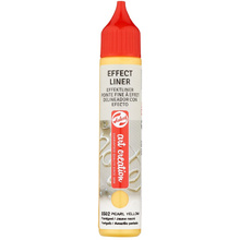 Контур декоративный "EFFECT LINER", 28 мл, 8502 желтый жемчужный