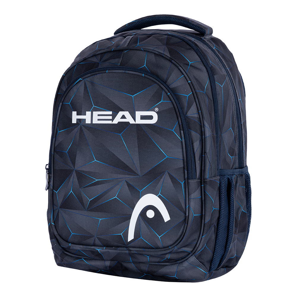 Рюкзак молодежный "Head 3D blue", чёрный - 3