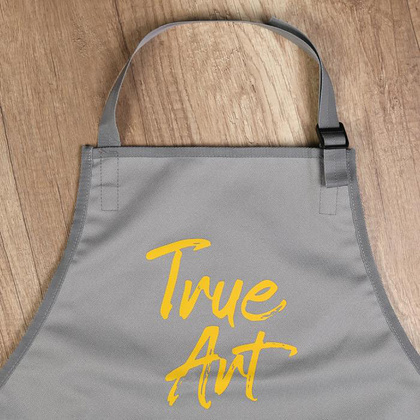 Фартук художника "True Art", прорезиненный, серый - 3