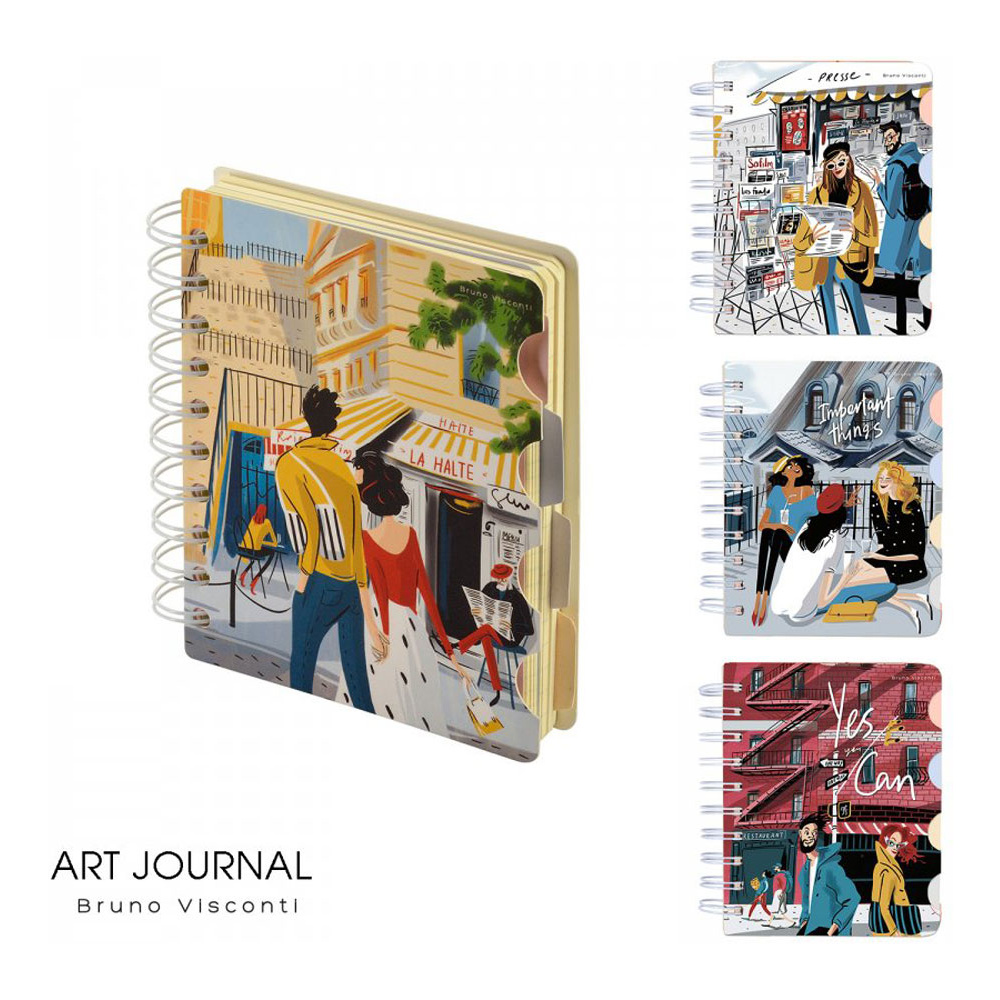 Блокнот "Art Journal", A6, 120 листов, клетка, линейка, точка, ассорти - 2