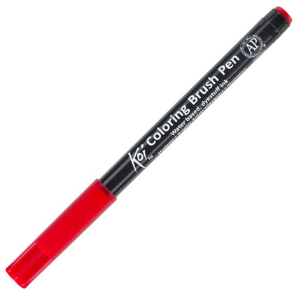 Маркер акварельный "Koi Color Brush", красный